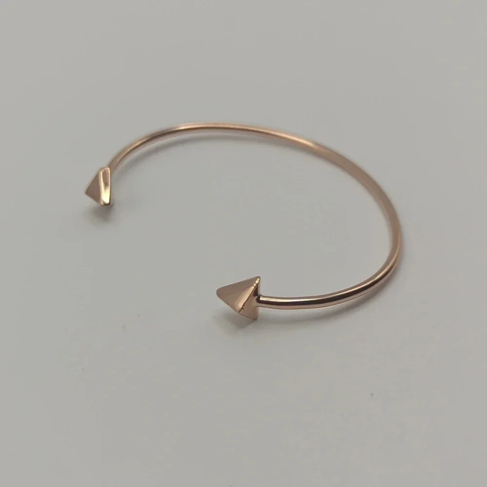 Costume Jewelry Beaded Flower Cuff and Gold Plated Arrow Cuff Set